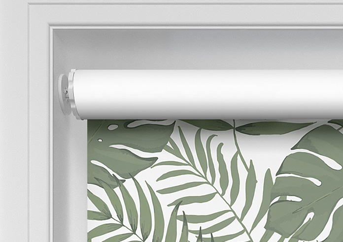 Lush Palms, White - Twist&Fit Roller Blind - Image 10